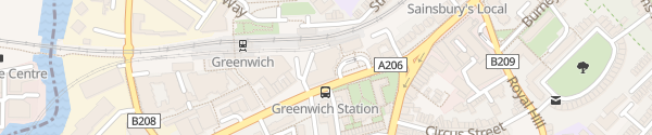 Karte Novotel London Greenwich London