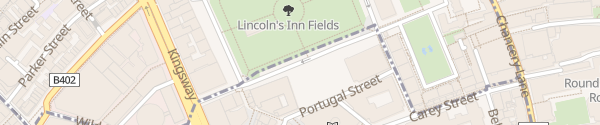 Karte Lincoln's Inn Fields London