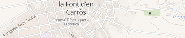 Karte Ajuntamento La Font d'en Carròs