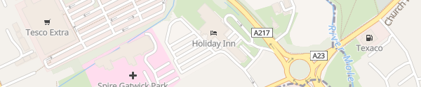 Karte Holiday Inn London - Gatwick Airport Gatwick