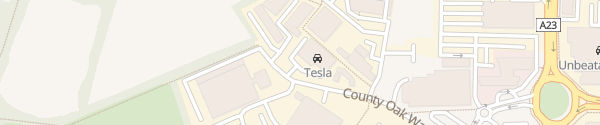 Karte Supercharger Tesla Center Crawley