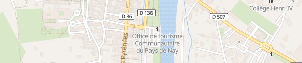 Karte Office de Tourisme Nay