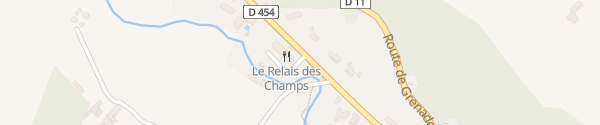 Karte Hôtel Le Relais des Champs Eugénie-les-Bains
