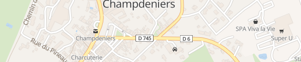 Karte Place Porte Saint-Antoine Champdeniers-Saint-Denis