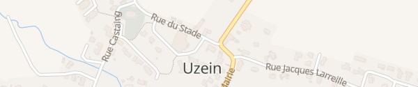 Karte Rue du Stade Uzein