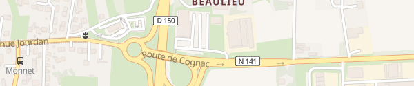 Karte Lidl Route de Cognac Saintes