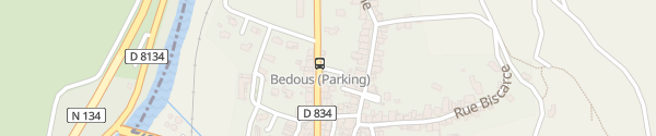 Karte Parkplatz Bedous