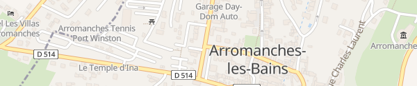 Karte Rue d'Instow Arromanches-les-Bains