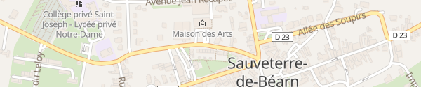 Karte Rue Pasteur Rennes Sauveterre-de-Béarn