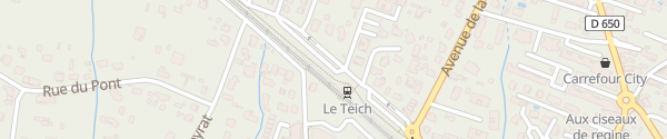 Karte Parking Gare Le Teich