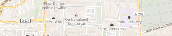 Karte Place du Champ de Mars Saint-Lô