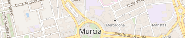 Karte Plaza Circular Murcia