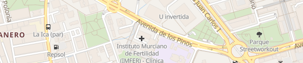 Karte Avenida de los Pinos Murcia