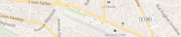 Karte Parking de la Gare Arcachon
