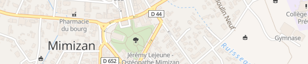 Karte Rue du Jardin Public Mimizan