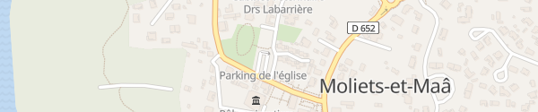 Karte Parking de lˋeglise Moliets-et-Mâa