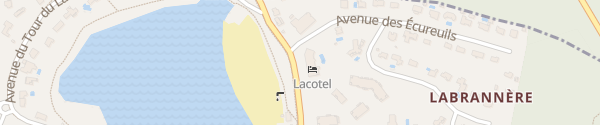 Karte Logis Hôtel Lacotel Soorts-Hossegor
