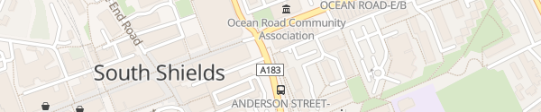 Karte Anderson Street South Shields