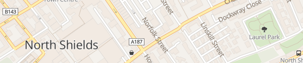 Karte Norfolk Street North Shields