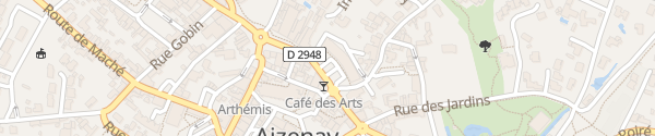 Karte Rue de L Hôtel de ville Aizenay