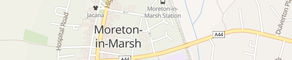Karte Old Market Way Car Park Moreton-in-Marsh