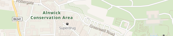 Karte Greenwell Road Alnwick