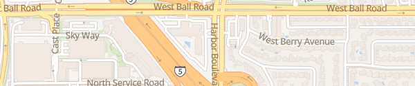 Karte Four Points by Sheraton Anaheim - Noodoe EV Anaheim
