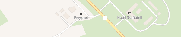 Karte Freysnes - Fast charger Öræfi