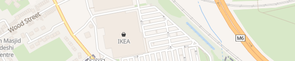 Karte IKEA Birmingham Wednesbury