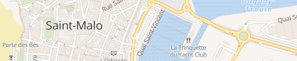 Karte Quai Saint-Vincent 9 Saint-Malo