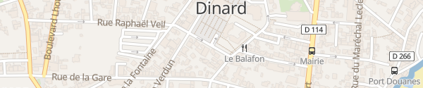 Karte Parking Halles et Plage Dinard