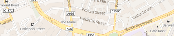 Karte Frederick Street Aberdeen