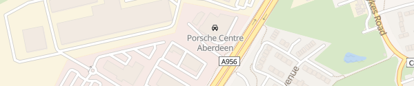 Karte Porsche Centre Aberdeen