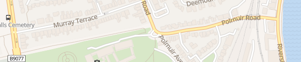 Karte Polmuir Road for Duthie Park Aberdeen