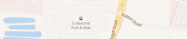 Karte Craibstone Park and Ride Aberdeen