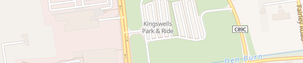 Karte Kingswells Park and Ride Kingswells