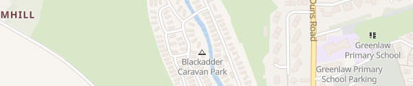 Karte Blackadder Caravan Park Greenlaw
