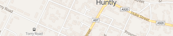Karte Nelson Street Huntly