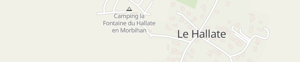 Karte Camping La Fontaine du Hallate en Morbihan Plougoumelen