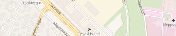 Karte Tesla Service Center Reykjavík