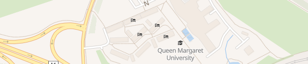 Karte Queen Margaret University Musselburgh