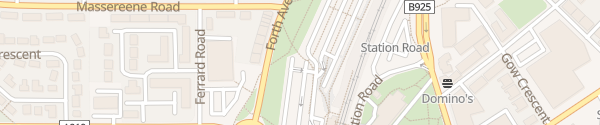 Karte Railway Station Car Park Kirkcaldy