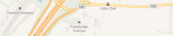 Karte Moto Tiverton Devon
