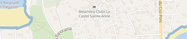 Karte Hotel Le Castel Sainte Anne Tregastel Plage