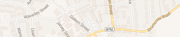 Karte Gideon Street Car Park Bathgate
