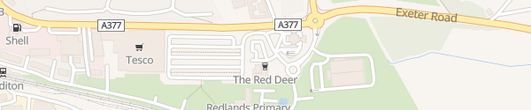 Karte The Red Deer Crediton