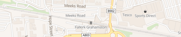 Karte Grahamston Station Falkirk