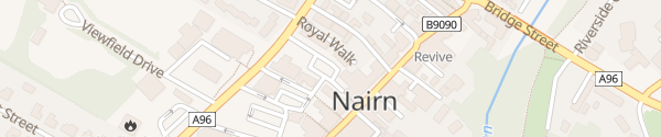 Karte Public Car Park Nairn