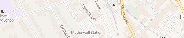 Karte Elm Street Car Park Motherwell