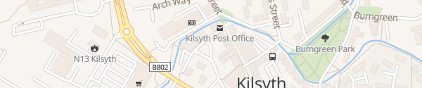 Karte Airdrie Road Car Park Kilsyth